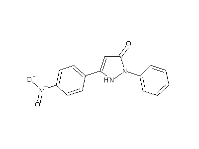 5-(4-Nitrophenyl)-2-phenyl-1H-pyrazol-3(2H)-one structure