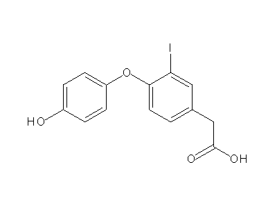 3-Iodothyroacetic acid structure