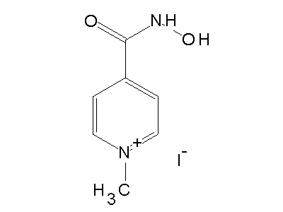 4-(N-hydroxycarboxamido)-1-methylpyridinium iodide structure